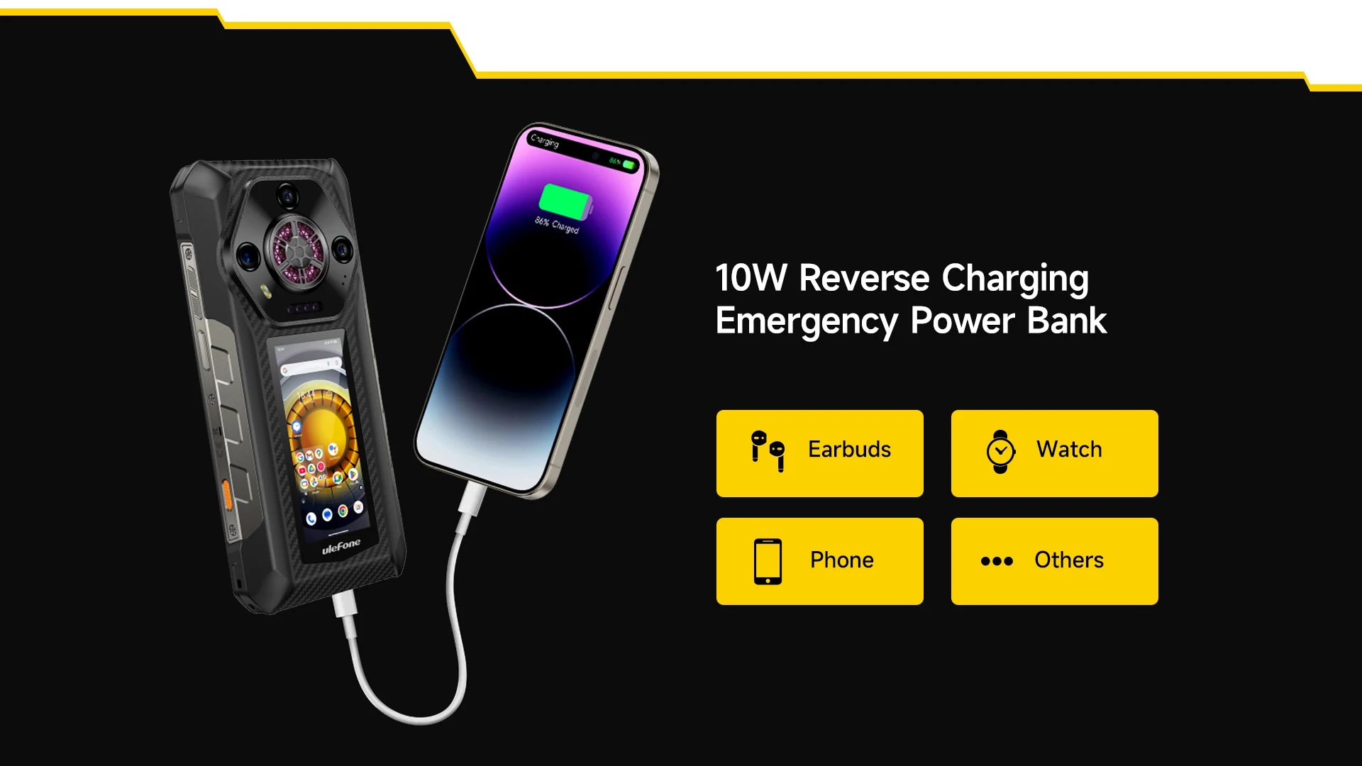 【World Premiere】Ulefone Armor 30 Pro 5G Rugged Phone Android 14 Smartphone 6.9" 120Hz 32GB+512GB 12800mAh Night Camera 64MP NFC