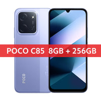 Global Version POCO C85 Smartphone 6.9" Dot Drop display 50MP Camera 6000mAh battery 33W Helio G81-Ultra NFC