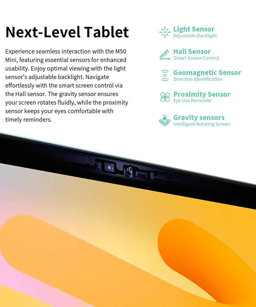 Teclast M50 Mini Tablet 8.7" 90Hz Screen 4GB RAM 128GB ROM Unisoc T606 Octa-core 5100mAh Battery Android 15 Tab Wifi5 Metal Body