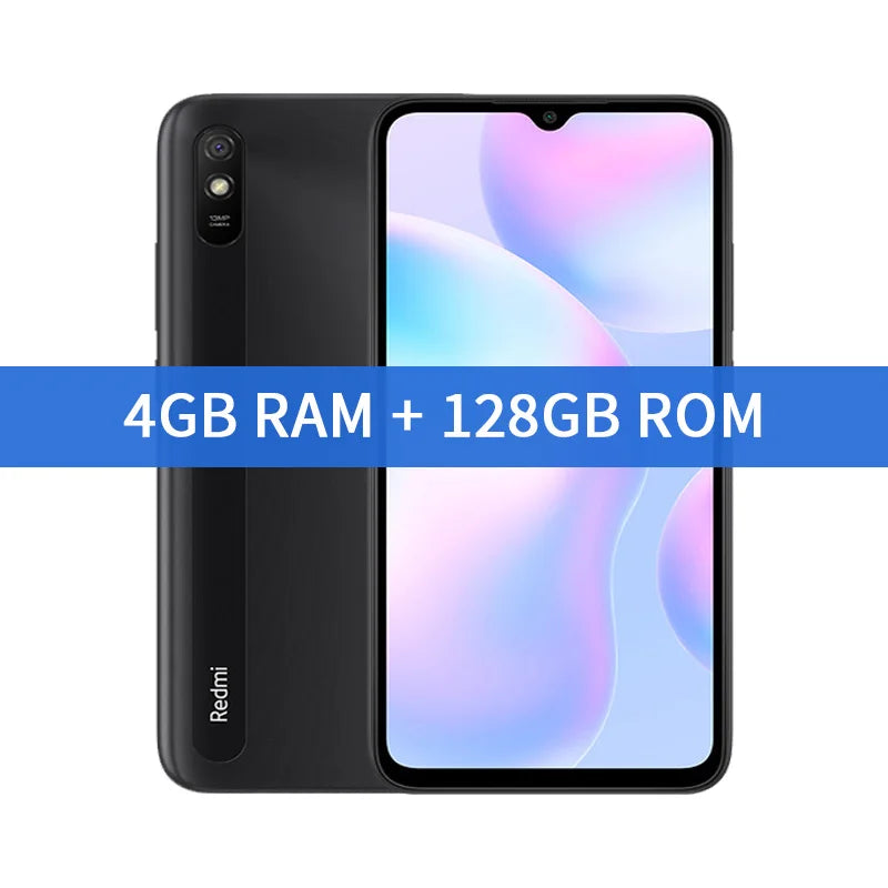 Smartphone Xiaomi Redmi 9A Global Rom 64GB/128GB Cellphone 5000mAh 6.53 inch MTK Helio G25 Octa Core 13MP Smart phone CN Version