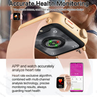 2025 Smart Watch For XIAOMI Women Full Touch Screen BT Call Waterproof Watches Sport Fitness Tracker Health Smartwatch Lady Gift