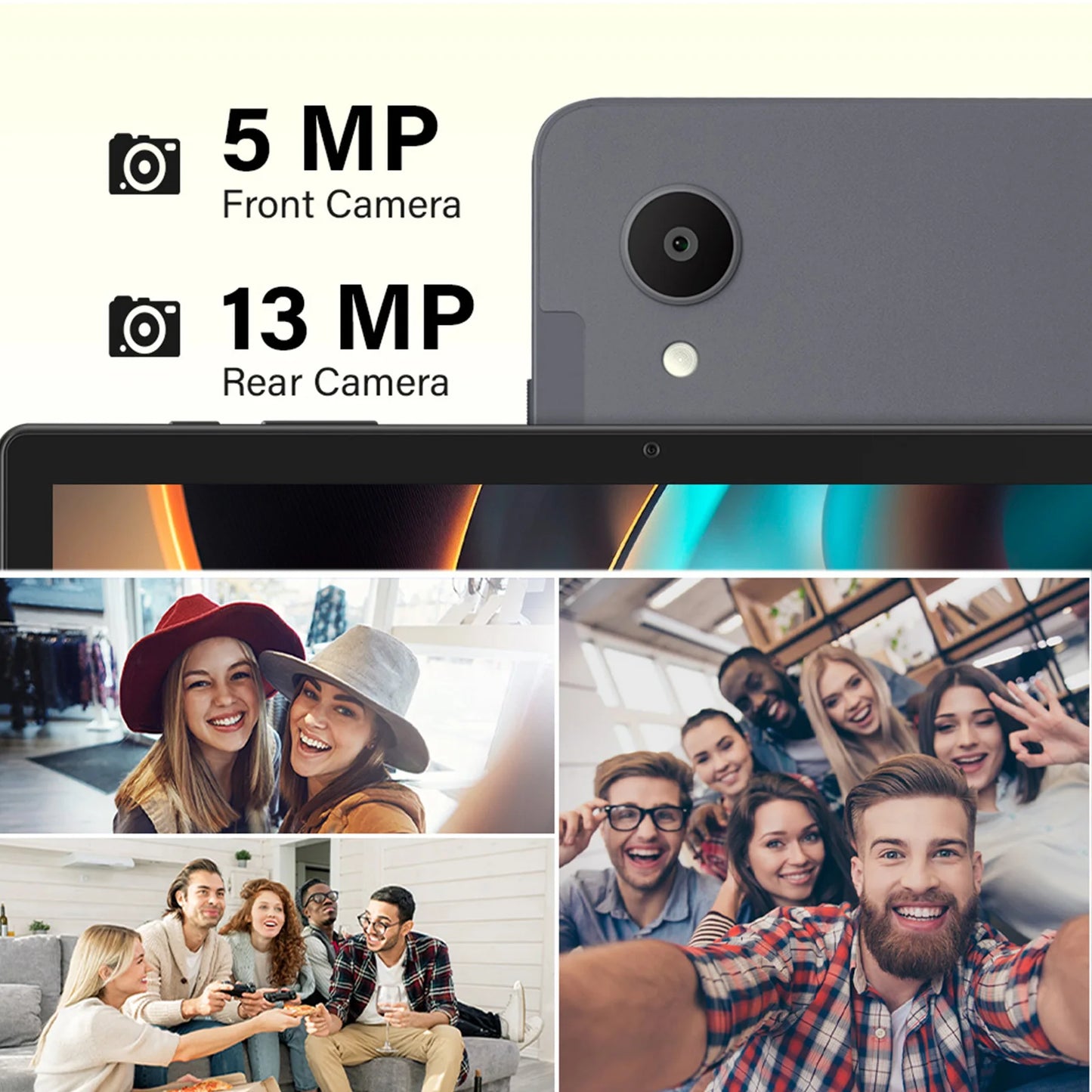 ANRY 10.95-inch HD Display Tablet Android 15 12GB RAM 128 ROM 2.4G/5G WiFi T606 Octa-Code 8000mAh Android Tablets with Case