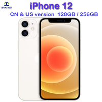 Unlocked iPhone 12 CellPhone 128GB/256GB ROM 4G RAM Original 6.1" OLED Screen A14 Bionic 12MP 95% New Smartphone