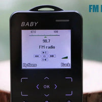 Unlocked Super Mini Card Mobile Phone 1.77 Inch 2G GSM Single SIM MP3 Telephone Bluetooth Dialer FM Blacklist Student CellPhones