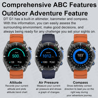 2025 New Military Sport GPS 4GB Memory Smartwatch Men 5ATM Waterproof Fitness Tracker Offline Maps 860Mah Battery Smart Bracelet