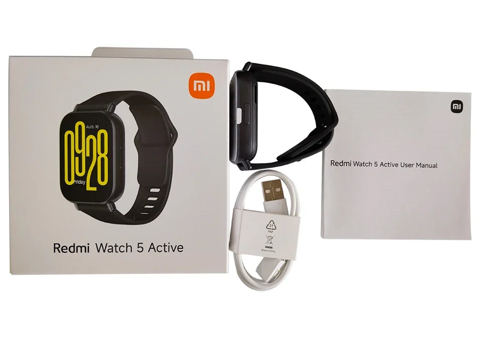 New Global Version Xiaomi Redmi Watch 5 Active has Bluetooth call up to 18 days of battery life 2''display 140+ work modes 5ATM