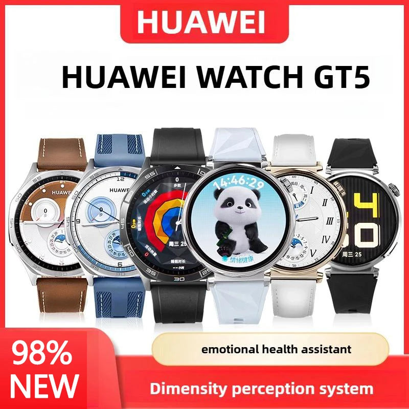 98new HUAWEI Watch GT 5 Smartwatch, Buit-in Map,Replay Message,compatible with IOS and Android