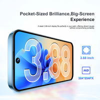 SERVO 19E 3G WCDMA Mini Smart Phone 3.88"Display 2 SIM Android 10.0 16GB ROM Face Recognition GPS Android Smart Cellphone TYPE-C