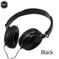 HD Sound Wired Headphones Over Ear Headsets Bass HiFi Sound Music Stereo Earphone Flexible Adjustable Headset For PC MP3 Phone