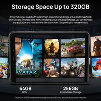 Ulefone Armor Pad Rugged Tablet 4GB RAM 64GB ROM 7650mAh 8.0'' HD+ Display 4G Android 12 Tablet Phone IP68/IP69K 13MP Camera