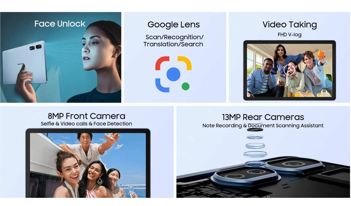 OSCAL Blackview Tab 16 Pro Tablet PC, T616 Octa Core, 11'' FHD+ Display 24GB(8+16) RAM 256GB ROM 7700mAh 4G Android 14 Tablets