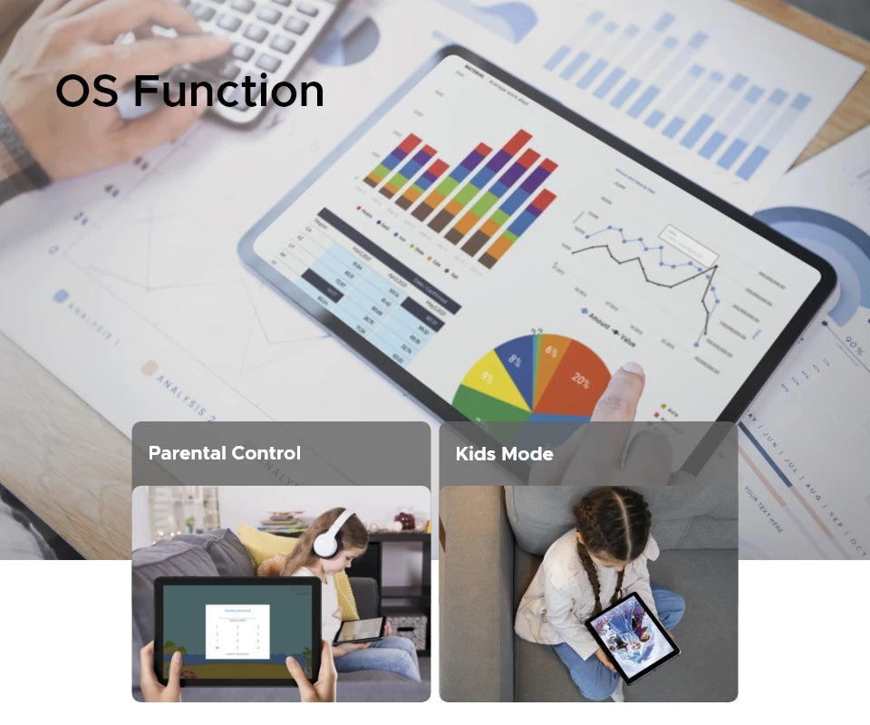 DOOGEE T40 Android Tablet 14 11 ''IPS 2.5K 8GB RAM 512GB ROM Helio G99 8580mAh 18W Charge Face Unlock 7.6mm ultra-thin Tablet