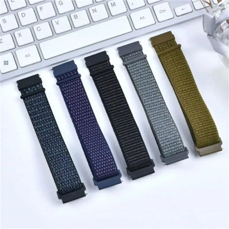 Nylon strap for Garmin Forerunner 970 470 965 955 165 265 255 265S 255S 245 645 158 55 WatchBand Replacement Band wristband