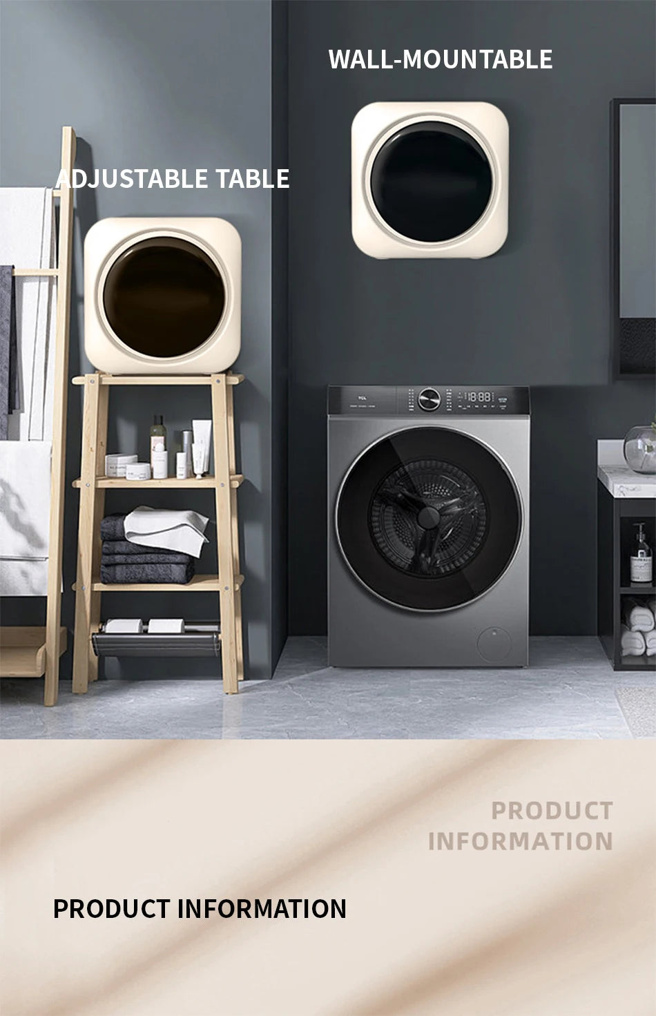 Fully automatic drum type underwear washing machine mini washing and drying integrated small underwear and sock washing machine