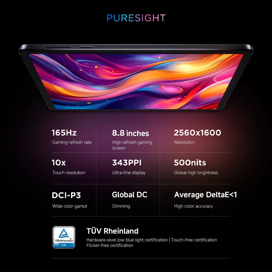 Lenovo Legion Y700 2025 256GB 512GB RAM Snapdragon 8 Gen 3 8.8" LCD Screen 165Hz 6550 mAh Battery Android 14 Gaming Tablet PC