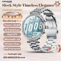 New Women SmartWatch AMOLED Screen Men Watches Bluetooth Call Sport Womens Physical Health IP68 Lady Smart Watch For Android IOS