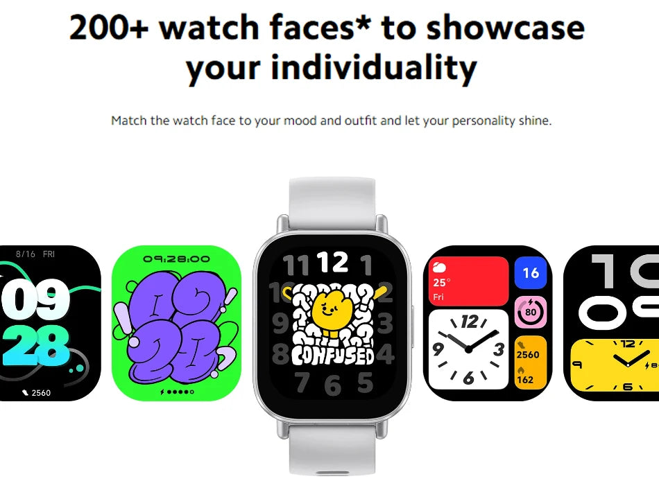 New Global Version Xiaomi Redmi Watch 5 Active has Bluetooth call up to 18 days of battery life 2''display 140+ work modes 5ATM