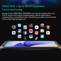 Blackview BV6200 Pro Waterproof Rugged Phone 6.56'' 6GB/128GB Smartphone 13000mAh 18W Fast Charge NFC Cell Phone