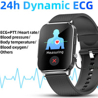 2025 New ECG+HRV Smart Watch Men Women Heart Rate Blood Pressure Body Temperature Sleep Monitor Fitness Pedometer Sports Watch