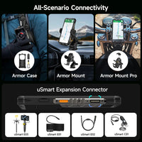 Ulefone Armor 28 Pro 5G AI Rugged Phone 512GB ROM Smartphone 120W MTK Dimensity 7300  10600mAh 6.67”AMOLED 64MP Mobile phone
