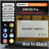 DW100 Pro Smartwatch Fingerprint Unlock control Smart Watch 256GB Storage ROM Free Download App WIFI GPS WIFI 2.29inch Amoled