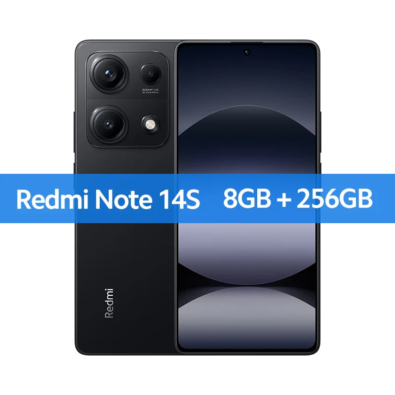 Global Version Redmi note 14S MediaTek Helio G99-Ultra 200MP+8MP+2MP triple camera 6.67" AMOLED display 67W HyperCharge