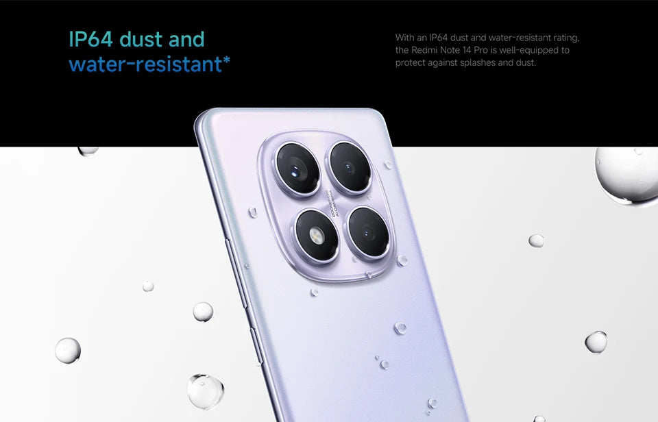 FR Warehouse Xiaomi Redmi Note 14 Pro 4G Smartphone Global Version 5500mAh 6.67" AMOLED MediaTek Helio G100-Ultra 200MP Camera