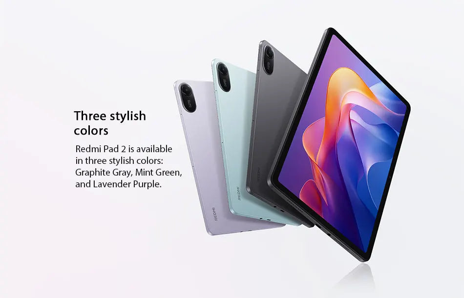 Xiaomi Redmi Pad 2 Global Version 11" 2.5K Crystal-clear Display Advanced Helio G100-Ultra 18W Fast Charging 9000mAh Battery