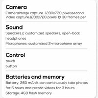 Smart Glasses 100W Camera Anti-shake Video Recording Music Control Photo Recognition Bluetooth Call Sports Sunglasses Waterproof