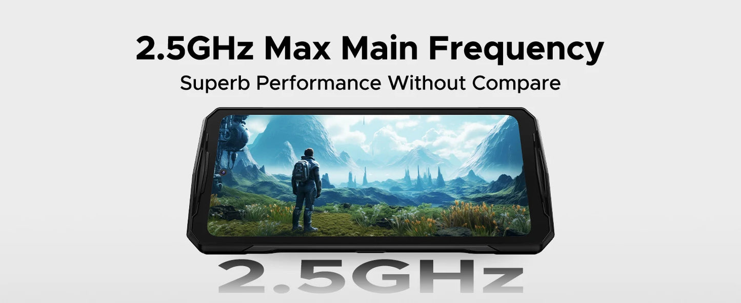 DOOGEE V40 Pro 5G Rugged Phone 1.47" Rear Display 16GB+512GB Dimensity 7300 200MP AI Camera 8680mAh Battery 5g Gaming Phone