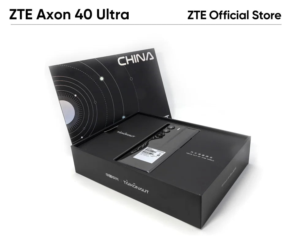 ZTE Axon 40 Ultra Space Edition 5G China Rom Smartphone with UDC Technology Snapdragon 8Gen1 6.8-inch 120Hz AMOLED Display