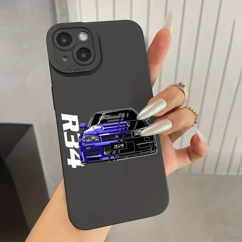Phone Case for Samsung A54 5g A35 A34 A55 A52 A53 A32 A14 A13 A15 Case Galaxy S21 FE S22 S23 S24 Ultra Stylish Car Pattern Cover