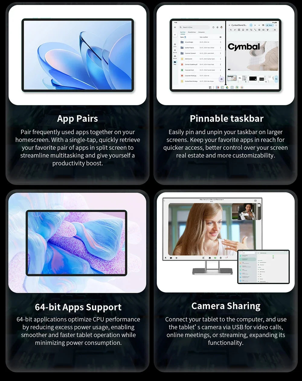 Teclast T60 AI Tablet Allwinner A733 Octa-Core 12inch 2K HD TDDI Screen 6GB RAM 128GB ROM Android 15 WiFi6 8000mAh 13MP+5MP