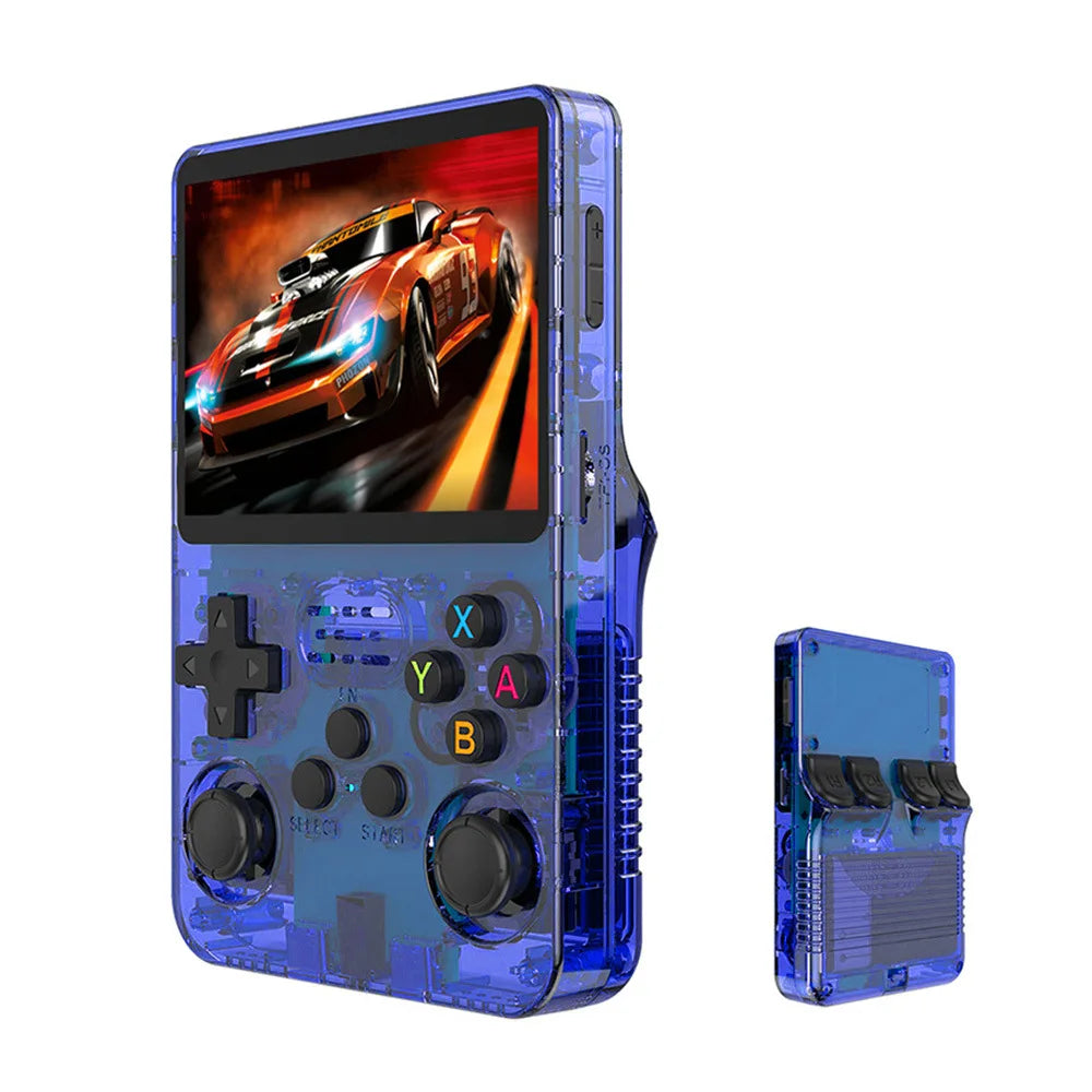 R36S new retro game console 3.5-inch Linux open-source system portable handheld game console with 128GB large memory