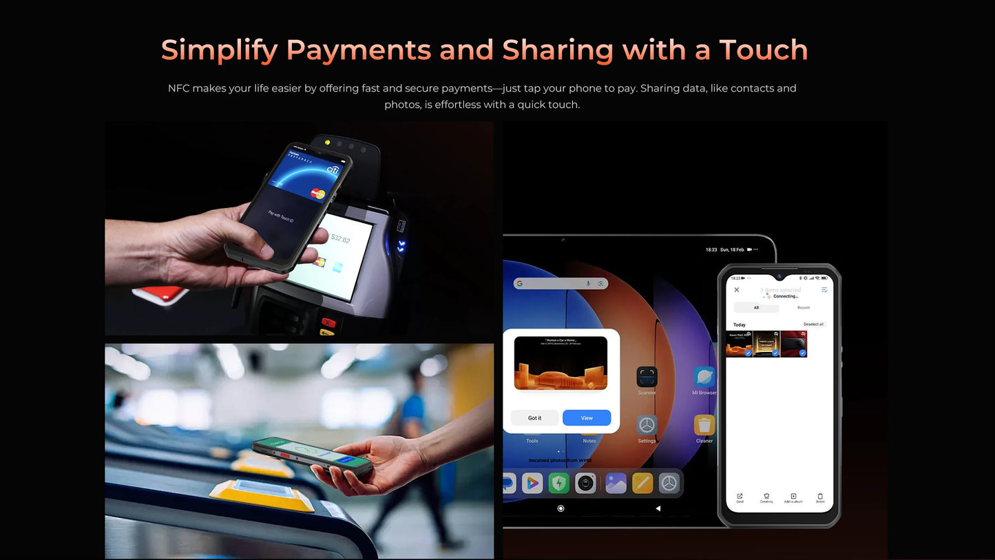 Oukitel WP55 Pro 5G Rugged Smartphone 16GB+512GB 33W Android15 Mobile Phone 11000mAh 6.58" FHD+ 108MP Camera oukitel Cell Phone