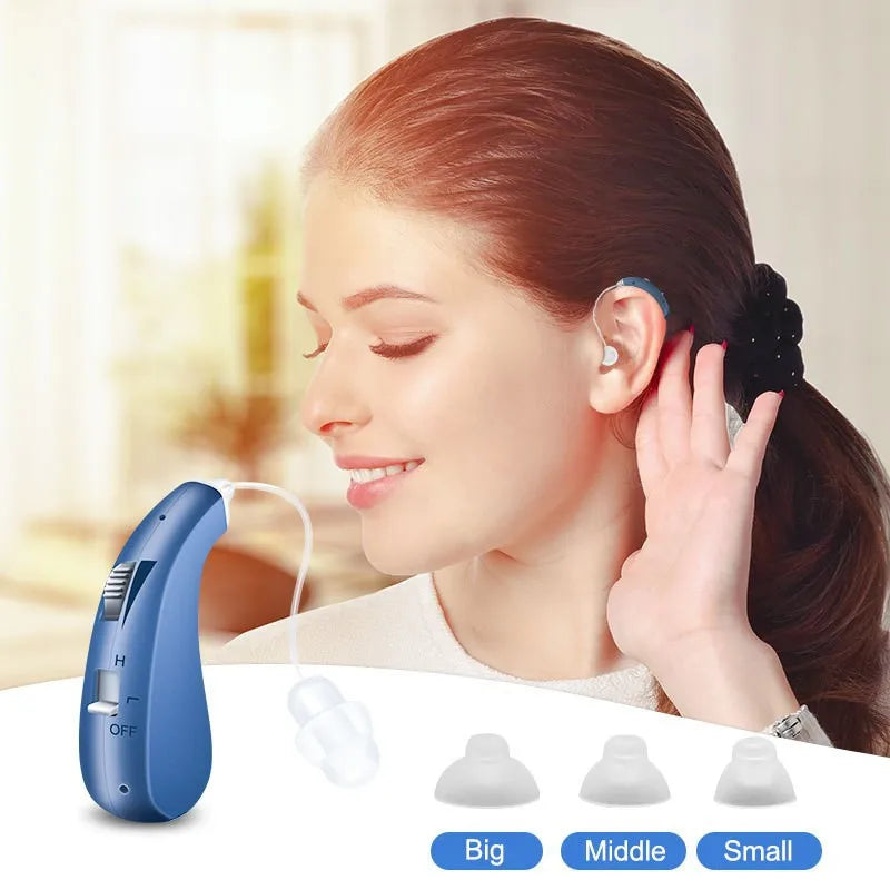 Hearing aid headphones for the elderly improve hearing, protect hearing loss and tinnitus, and are single-ear hearing AIDS