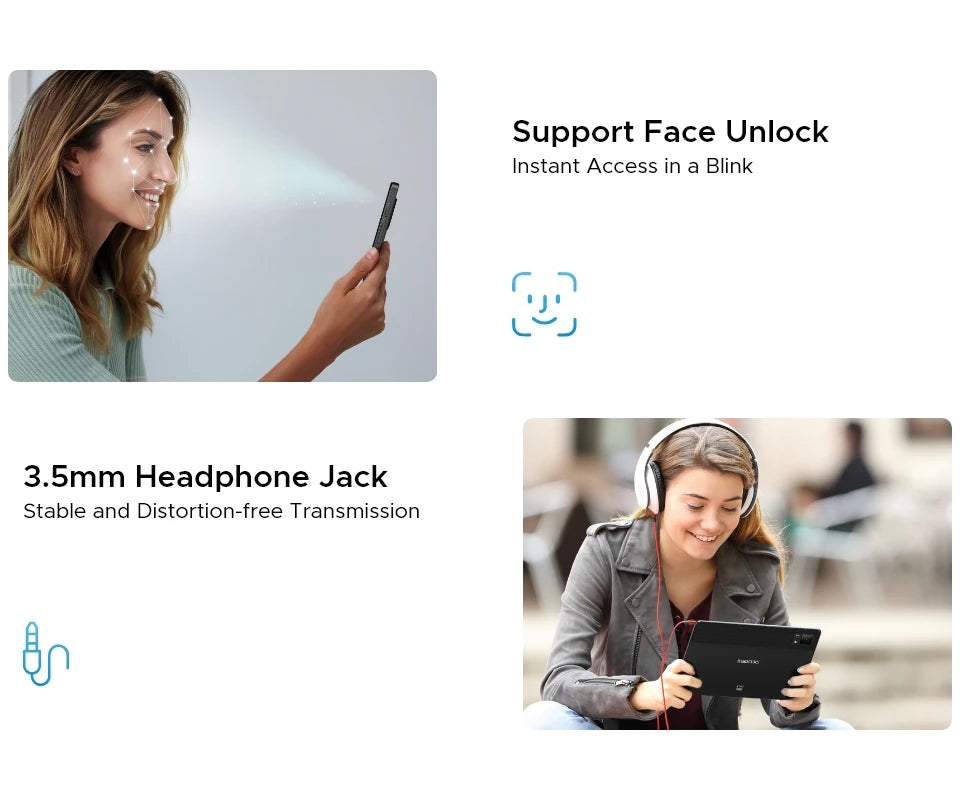 DOOGEE T40 Android Tablet 14 11 ''IPS 2.5K 8GB RAM 512GB ROM Helio G99 8580mAh 18W Charge Face Unlock 7.6mm ultra-thin Tablet