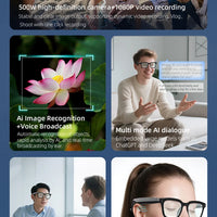 Xiaomi V03 Smart Glasses 500w Pixel Video Camera AI Voice Translation Bluetooth Recording Call Music Intelligent Sunglasses 2025