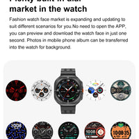 2025 New Watch 7 Ultra Smart Watch Men 32GB Memory 3D Video Display Sports SmartWatch GPS NFC Compass Blood oxygen Smartwatch