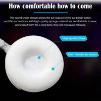 Wired Headphones 3 5mm Bass Stereo Foldable With Microphone Adjustable Headphones Suitable For Pc Mp3 Mobile Headphones