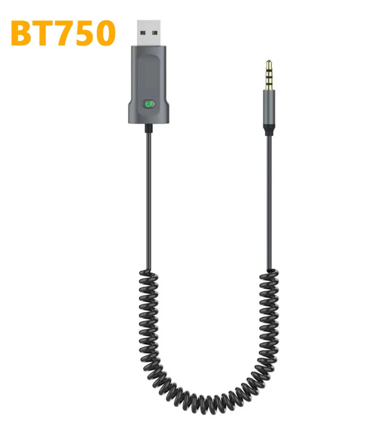 Bluetooth Audio Receiver Stereo Dongle USB To 3.5mm Jack Car Audio Aux Wireless Adapter Handsfree For Car Receiver BT Transmit