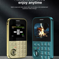 SERVO V9 Small Mobile Phone 2 SIM Cards Magic Voice Speed Dial MP4 Player Rear Camera Flashlight FM Radio 2G GSM Mini Cellphones