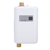 3000W Electric Water Heater Electric Tankless Water Heater LCD Digital Temperature Display Heating Shower 220-240V 50Hz