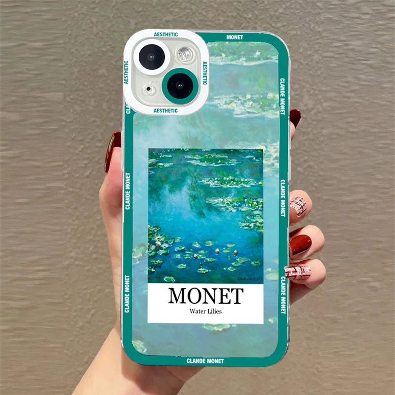 Claude Monet Arts Case For Samsung Galaxy S23 S22 S21 FE Plus Ultra Silicone A14 A34 A54 A13 A23 A33 A53 A32 A52 A52S 5G Cover