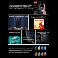 ZTE Axon 40 Ultra Space Edition 5G China Rom Smartphone with UDC Technology Snapdragon 8Gen1 6.8-inch 120Hz AMOLED Display