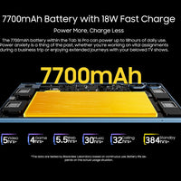 Blackview Android 14 Tab 16 Pro 11 Inch Touch Tablet 2K Screen 24GB +256GB 4G LTE+5G WiFi Gaming Tablets with Protective Shell