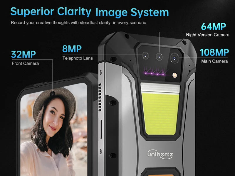 Unihertz 8849 tank 2 Pro rugged phone Android 14 24GB 512GB with 23800mAh battery superior projection 6.79 "FHD waterproof phone