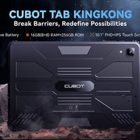 Cubot TAB KINGKONG, Rugged Tablet Android 13, IP68 Waterproof, 16GB RAM(8GB+8GB Extended), 256GB ROM, 10600mAh,10.1" FHD+ Screen