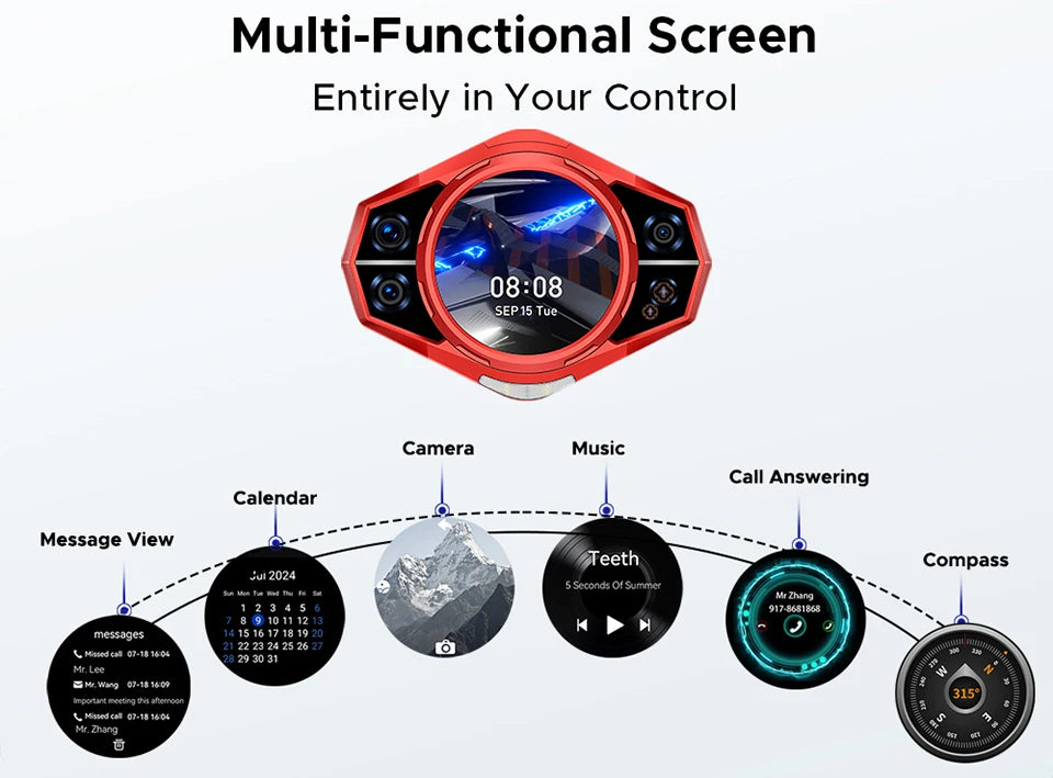 DOOGEE S200 Plus 5G Rugged Phone 1.32" Rear Display AI Image 6.72'' Screen 16GB 512GB 11000 mAh Battery Android 15 Smartphone