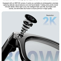 Smart AI Translation Smart Glasses Take Photos Recognizing Objects 4K Camera Bluetooth Music Call Intelligent Recording Glasses